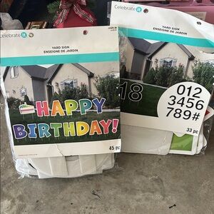 Celebrate It Multicolor Happy Birthday Yard Sign